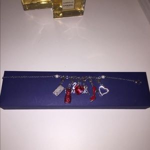 Swarovski Jewelry - Swarovski Charm Bracelet with 6 Charms Swarovski Jewelry - Swarovski Charm Bracelet with 6 Charms